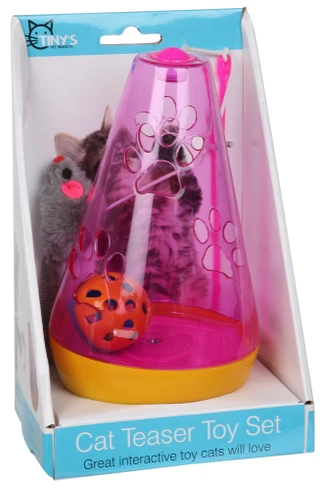 Thumbnail 1: Tiny's Pet Products  Cat Teaser Toy Set 