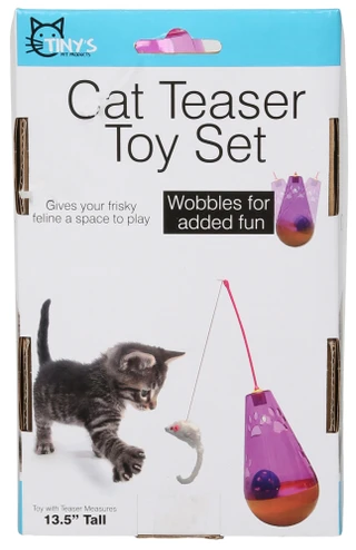 Thumbnail 2: Tiny's Pet Products  Cat Teaser Toy Set 