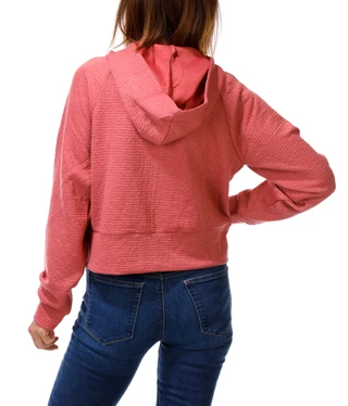 Thumbnail 2: Bearpaw Outdoors Women's Ottoman Ripple Textured 2 Pocket Zip Up Hoodie 