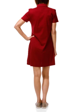 Thumbnail 2: Nautica Women's Quarter Zip Polo Dress 