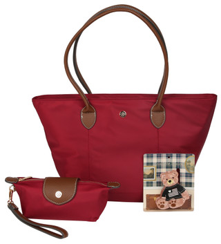 Thumbnail 1: Nanette Lepore 3 Pc Tote, Mini Bag & Hair Claw Set 