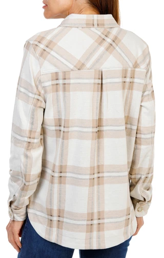 Thumbnail 2: Nanette Lepore Women's Long Sleeve Plaid Button Front Top 