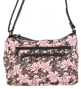 Thumbnail 1: Gloria Vanderbilt Multi Compartment Double Zipper Crossbody Satchel 