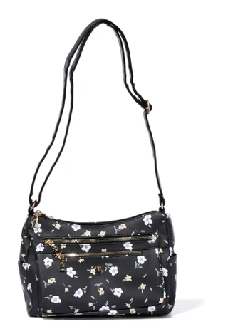 Thumbnail 1: Gloria Vanderbilt Multi Compartment Double Zipper Crossbody Satchel 