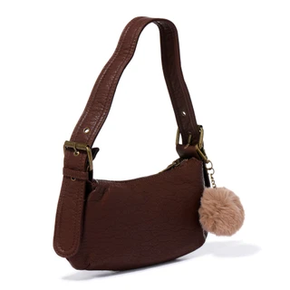 Thumbnail 2: Aeropostale Charli  Soft Short Shoulder Bag w/ Plush Charm 