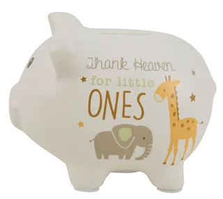 Thumbnail 1: Baby Essentials Thank Heavens for Little Ones Piggy Bank 