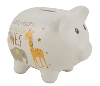 Thumbnail 2: Baby Essentials Thank Heavens for Little Ones Piggy Bank 