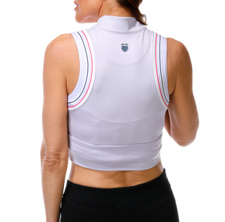 Thumbnail 2: LUCKY IN LOVE Women's Active Edge Cut Crop Tank 
