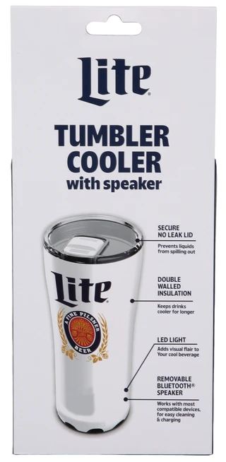 Thumbnail 2: Miller Brewing Co. Logo Tumbler with Built-in Removable Bluetooth Speaker 