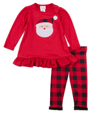 Thumbnail 1: Bonnie Jean Toddler Girls 2 Pc Christmas Pants Set 