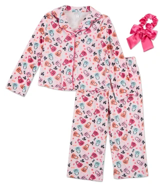 Thumbnail 1: Btween Little Girls 3 Pc Halloween Print Pajama Pants Set  
