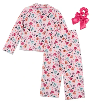 Thumbnail 2: Btween Little Girls 3 Pc Halloween Print Pajama Pants Set  