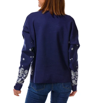 Thumbnail 2: Marled Women's Printed Pullover Sweater 