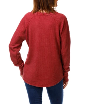 Thumbnail 2: C&C California Women's Long Sleeve Printed Waffle Shirt 