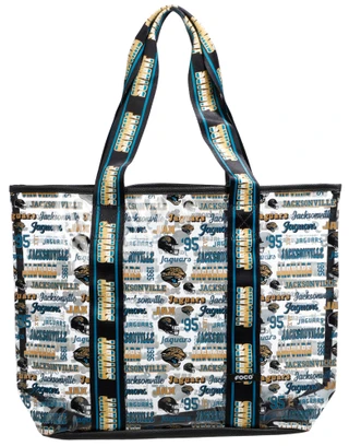 Thumbnail 1: Jacksonville Jaguars FOCO Jacksonville Jaguars Printed Clear Tote Bag  