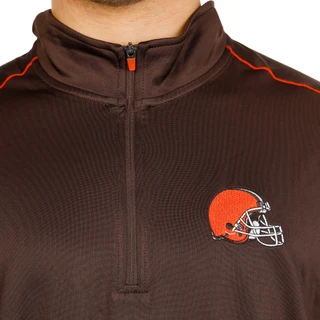 Thumbnail 3: CLEVELAND BROWNS Men's Long Sleeve Quarter Zip Cleveland Browns Shirt 