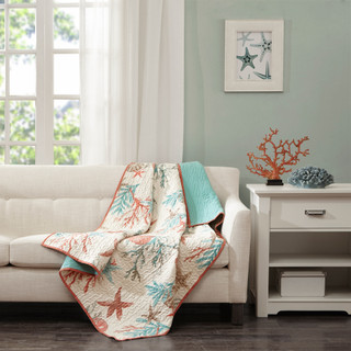Thumbnail 1: Madison Park Madison Park Pebble Beach Oversized Quilted Throw 