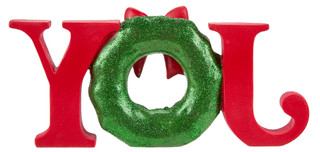 Thumbnail 2: Magical Season 12x5 Christmas Joy Wreath Accent 