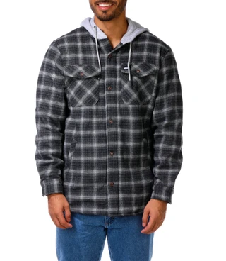 Thumbnail 1: Quiksilver Men's Plaid Fleece Jacket 