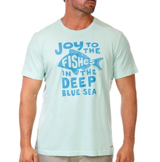 Thumbnail 1: Life is Good Men's Short Sleeve Joy To The Fish Tee  