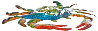 Thumbnail 2: JD YEATTS 12" Metal Coastal Crab Wall Décor 