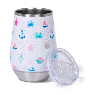 Thumbnail 2: Meteor Coastal Trellis Insulated Wine Tumbler 