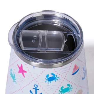 Thumbnail 3: Meteor Coastal Trellis Insulated Wine Tumbler 