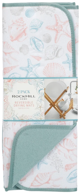 Thumbnail 1: Colordrift Ocean Essence Dish Drying Mat Set - 2 Piece 