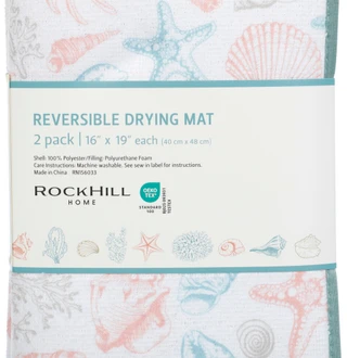 Thumbnail 2: Colordrift Ocean Essence Dish Drying Mat Set - 2 Piece 