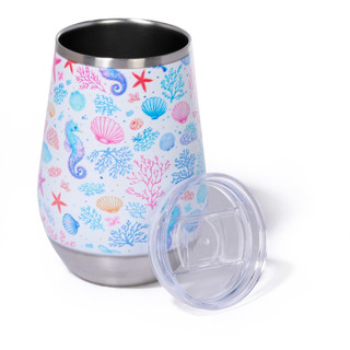 Thumbnail 2: Meteor Seahorse Fantasea Insulated Wine Tumbler 
