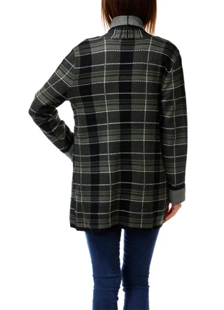 Thumbnail 2: ADRIENNE VITTADINI Women's Plaid Open Front Cardigan 