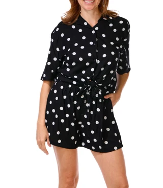 Thumbnail 1: Club Z Women's Polka Dot Cover-Up Set 