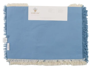 Thumbnail 2: SHABBY CHIC 4 Pk Fringed Woven Jacquard Shell Placemats 