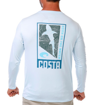 Thumbnail 2: COSTA Men's Long Sleeve Tech Finder Graphic Shirt  