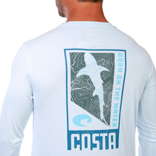 Thumbnail 3: COSTA Men's Long Sleeve Tech Finder Graphic Shirt  