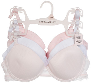 Thumbnail 1: Laura Ashley 3 Pk Girls Molded Bras  