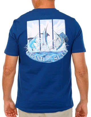 Thumbnail 1: Guy Harvey Men's Short Sleeve Grand Slam Graphic Tee 