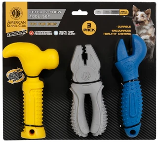 Thumbnail 1: American Kennel Club 3 Pk Fetch & Chew Tool Dog Toy Set 