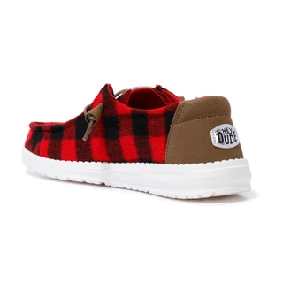 Thumbnail 2: Hey Dude Women's Wendy Buffalo Plaid Shoes 