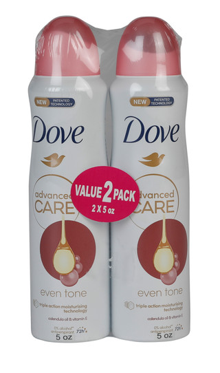 Thumbnail 1: DOVE 2 Pk Even Tone Spray Deodorant  