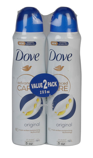 Thumbnail 1: DOVE 2 Pk Advanced Care Antiperspirant Deodorant Spray  