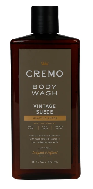 Thumbnail 1: CREMO 16 oz Vintage Suede Body Wash  