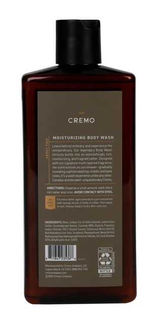 Thumbnail 2: CREMO 16 oz Vintage Suede Body Wash  