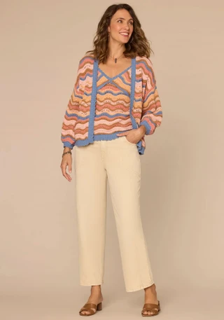 Thumbnail 4: Democracy Women's 3/4 Sleeve Open Front Knit Cardigan 