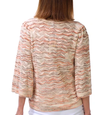 Thumbnail 3: Democracy Women's Pointelle Bell Sleeve Sweater 