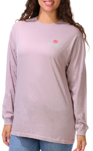 Thumbnail 2: SIMPLY SOUTHERN Junior's Long Sleeve Christmas Highland Cow Graphic Tee 