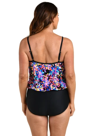 Thumbnail 2: Maxine of Hollywood Women's Blouson Maillot One Piece Swimsuit 