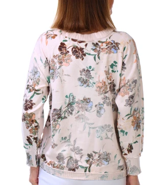 Thumbnail 2: Democracy Women's Long Sleeve Floral Button Down Cardigan 
