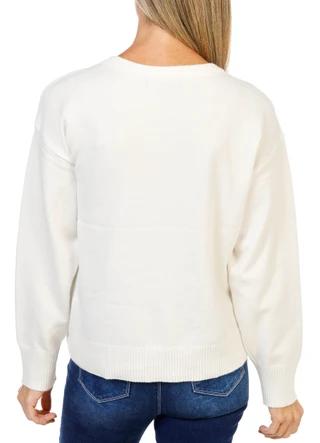 Thumbnail 2: ADRIENNE VITTADINI Women's Holiday Jolly Pullover Sweater  