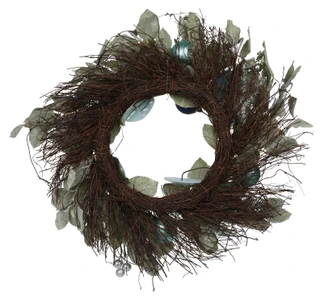 Thumbnail 2: Magical Season 24 in Coastal Christmas Sea Life Spiral Vine Wreath 